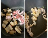 副菜☆こんにゃくと蓮根と豚肉のピリ辛炒め作り方3写真
