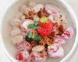 苺と白いんげん豆のヨーグルトサラダ作り方4写真