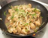 鶏胸肉と水菜のピリ辛炒め（浜納豆入り）作り方13写真