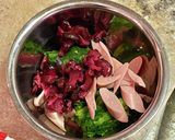 菜の花としば漬けと魚ニソのごま油和え作り方5写真
