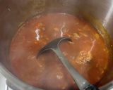 手羽元赤ワイントマト煮込みパスタ作り方8写真