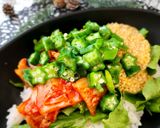 冷凍オクラで超簡単！ネバネバスタミナ丼作り方7写真