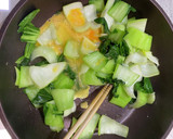 青梗菜と卵の中華風炒め作り方4写真