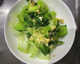青梗菜と卵の中華風炒め作り方6写真
