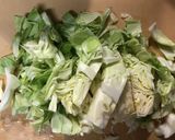 春キャベツとわかめの炊き込みごはん作り方1写真