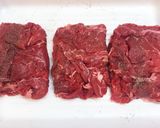 薄切り肉でチーズ入りビーフカツレツ♪作り方1写真