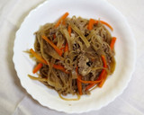 ごぼうと豚肉の炒り煮♪作り方4写真