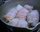 白菜のひき肉ロール作り方4写真
