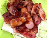 給食のパンで本格BBQソースハンバーガー作り方5写真