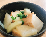 味つけは鶏だしで＊厚揚げと大根の煮物作り方8写真