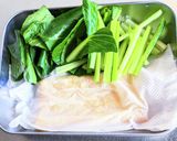 小松菜の甘味噌油揚げピザ作り方1写真