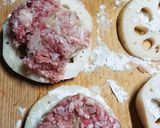 レンコンの豚ミンチ,はさみ焼き作り方7写真