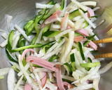 大根とキュウリのサラダ。焼肉のタレで簡単作り方3写真