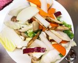 お一人様☆さっぱり辛根菜たっぷり野菜炒め作り方10写真