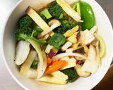 お一人様☆さっぱり辛根菜たっぷり野菜炒め作り方14写真