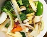 お一人様☆さっぱり辛根菜たっぷり野菜炒め作り方15写真