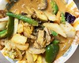 簡単きな粉ビビン麺味豚こま大根青椒肉絲風作り方16写真
