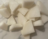 簡単！白菜と大根の挽肉あんかけ作り方1写真
