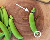 スナック感覚☆スナップエンドウのおつまみ作り方1写真