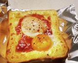 二刀流♡目玉焼き&トーストのコラボ作り方6写真