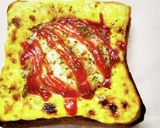 二刀流♡目玉焼き&トーストのコラボ作り方7写真