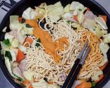 低糖質。豆腐干ロゼ焼きそば作り方4写真