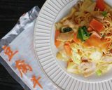 低糖質。豆腐干ロゼ焼きそば作り方5写真