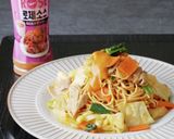 低糖質。豆腐干ロゼ焼きそば作り方6写真