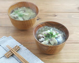 【#冷凍野菜】さば缶ときのこのみそ汁作り方5写真