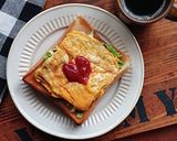 おうちカフェ★韓国風オープンサンド作り方7写真