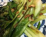 チンゲン菜のにんにく黒こしょうあんかけ作り方7写真