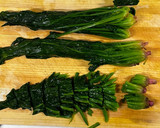 常備菜に！ほうれん草と海苔の胡麻和え作り方1写真