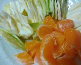 豚肉とキャベツのマヨ炒めミカン風味作り方1写真