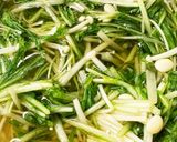 レンジで簡単副菜☆水菜とえのきのお浸し作り方3写真