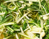 レンジで簡単副菜☆水菜とえのきのお浸し作り方3写真