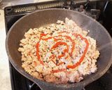 簡単　ひき肉たっぷりオムレツ作り方2写真