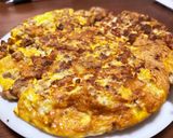 簡単　ひき肉たっぷりオムレツ作り方7写真