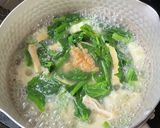 ほうれん草＋じゃが＋ちくわぶ＋油揚味噌汁作り方5写真
