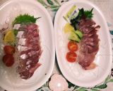 節約にも！お造りを二人分に盛り付けて！作り方2写真
