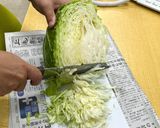 地元は醤油マヨ!キャベツの千切り作り方1写真