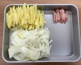 【大崎市】じゃがいもカレーソテー【給食】作り方1写真