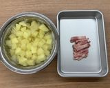 【大崎市】ポテトのチーズ煮【学校給食】作り方1写真
