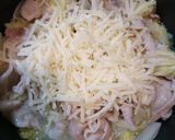 簡単！激ウマ♪豚バラ白菜ガリバタチーズ鍋作り方6写真