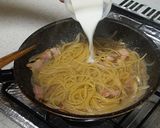 厚切りベーコンカレークリームパスタ作り方5写真