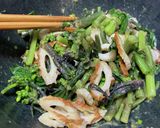 紅菜苔（コウサイタイ）のからし酢味噌あえ作り方5写真