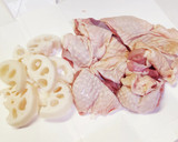 さくっと☆れんこんと鶏ももの竜田風唐揚げ作り方1写真
