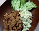 簡単☆豚こまの照り焼きwithタルタル作り方4写真