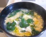 クレソンのかき玉汁作り方3写真