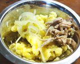 作り置き蒸し鶏のポテトサラダ　発酵玉葱作り方3写真