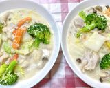 【米粉で♪】白菜と鶏肉のクリーム煮作り方12写真